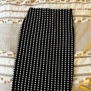Agaci black and white pencil sweater skirt